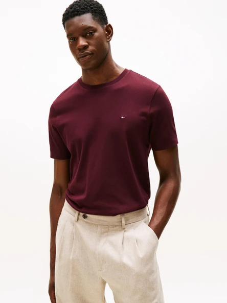Tommy Hilfiger   LIGHT INTERLOCK TEE Erkek Kırmızı T-Shirt - MW0MW37508 ürün görseli 1