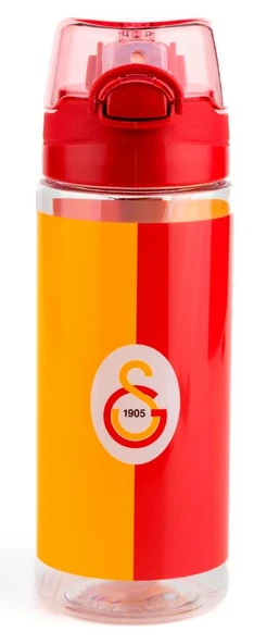 Galatasaray Sarı Kırmızı Baskılı 500 ml Pipetli Okul ve Günlük Matara/Suluk - 25571 ürün görseli 1