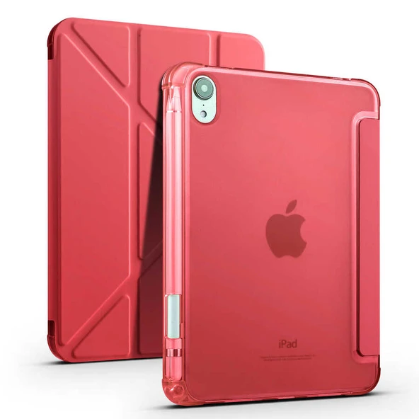 iPad Mini 2024 8,3 inç Uyumlu Kalem Bölmeli Stand Özellikli Katlanabilir Uyku Modu Özellikli Kılıf ürün görseli 1