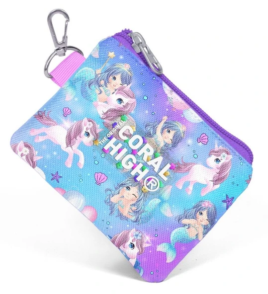 Coral High Mor Pembe Unicorn Bozuk Para Çantası - Kız Çocuk ürün görseli 1
