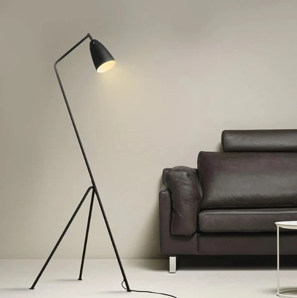 RİOLİGHT MODERN SİYAH METAL KÖŞE LAMBASI LAMBADER ürün görseli 1