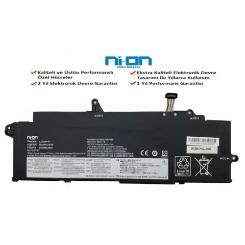 Nion Lenovo ThinkPad T14S GEN 4 21F6002RCK uyumlu Laptop Notebook Batarya pil ürün görseli 1
