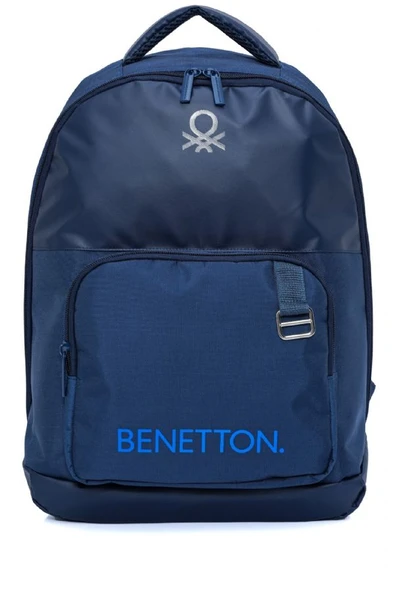 United Colors Of Benetton Unisex Okul, Günlük ve Seyahat Sırt Çantası - Lacivert - 20850 ürün görseli 1