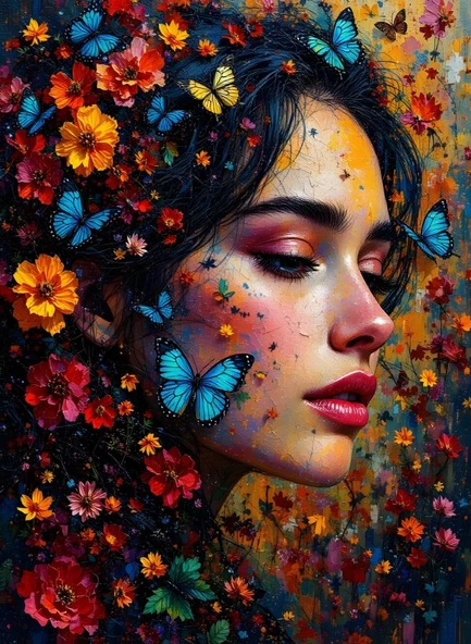 Nova Puzzle 1000 Parça Kelebek ve Çiçeklerin Dansı Puzzle ürün görseli 1
