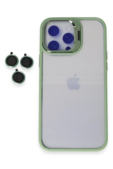 Fuchsia iPhone 15 Pro Max ile Uyumlu Kılıf Roblox Lens Standlı Kapak - Yeşil ürün görseli 1