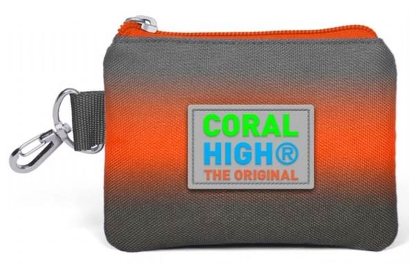 Coral High Siyah Turuncu Gradyan Bozuk Para Çantası - Erkek Çocuk ürün görseli 1