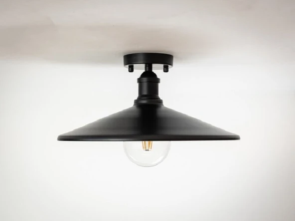 RİOLİGHT RETRO TEKLİ METAL PLOFONYER AVİZE ŞAPKA ÇAPI: 38CM ürün görseli 1