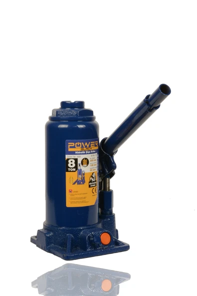 POWER BLACK Germany Çelik Şase 8 Ton Hidrolik Araba Krikosu Şişe Kriko ürün görseli 1