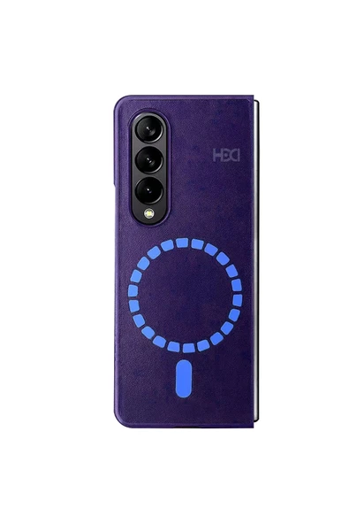 Fuchsia Samsung Galaxy Z Fold 3 ile Uyumlu Kılıf HBC-156 Forum Magneticsafe Kapak - Derin Mor ürün görseli 1