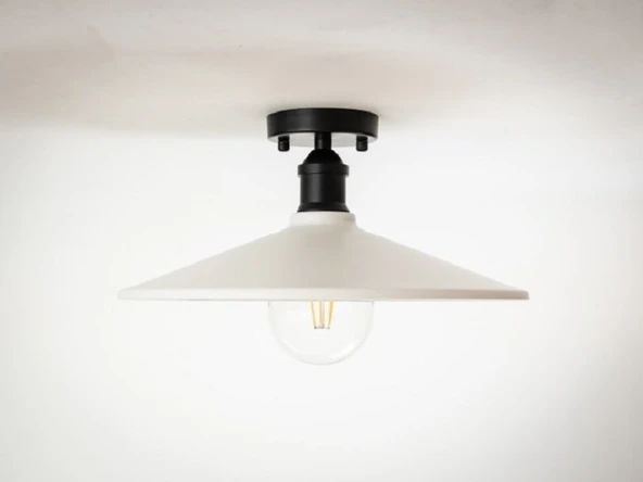 RİOLİGHT  RETRO TEKLİ METAL SARKIT AVİZE ŞAPKA ÇAPI: 38CM ürün görseli 1