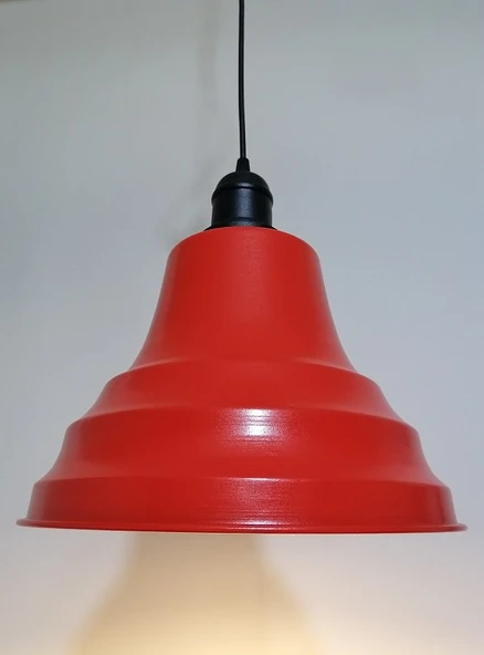 RİOLİGHT RETRO KIRMIZI İÇİ GOLD TEKLİ METAL SARKIT ÇAP: 27CM ürün görseli 1