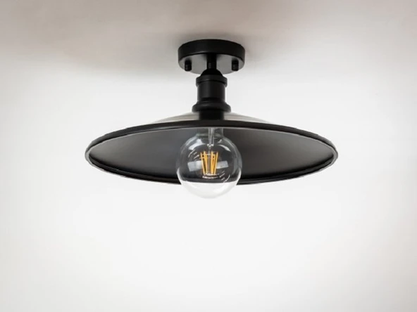 RİOLİGHT RETRO TEKLİ METAL PLOFONYER AVİZE ŞAPKA ÇAPI: 38CM ürün görseli 1