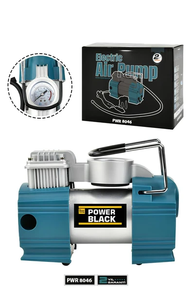 Karona İtaly power black 100 Psı Mini Hava Kompresörü Araç Kompresörü PRA-2391948-2158 ürün görseli 1