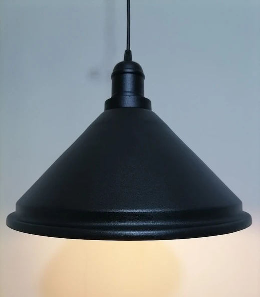 RİOLİGHT RETRO SİYAH İÇİ GOLD TEKLİ SARKIT ÇAP: 33CM ürün görseli 1