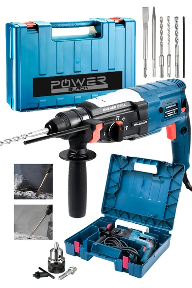 Newstar Powerblack Metal Şanzıman 3600 5.9 Joule Profesyonel Kırıcı Delici 5 Parça Hilti ürün görseli 1