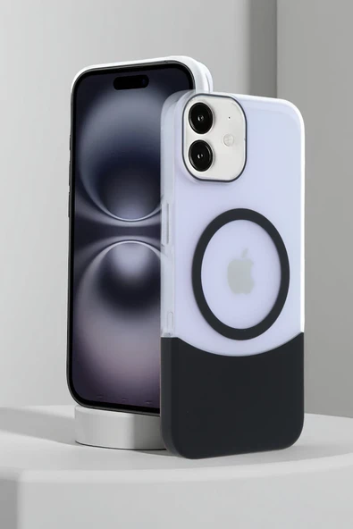 Fuchsia iPhone 11 ile Uyumlu Velar Kablosuz Şarj Özellikli Kapak - Siyah ürün görseli 1