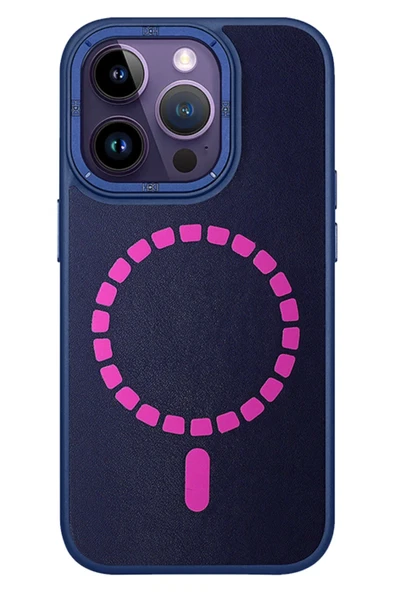 Fuchsia iPhone 14 Pro ile Uyumlu Kılıf HBC-156 Forum Magneticsafe Kapak - Lacivert ürün görseli 1