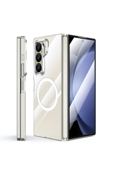 Samsung Galaxy Z Fold 6 Crystal Magneticsafe Kapak - Şeffaf ürün görseli 1
