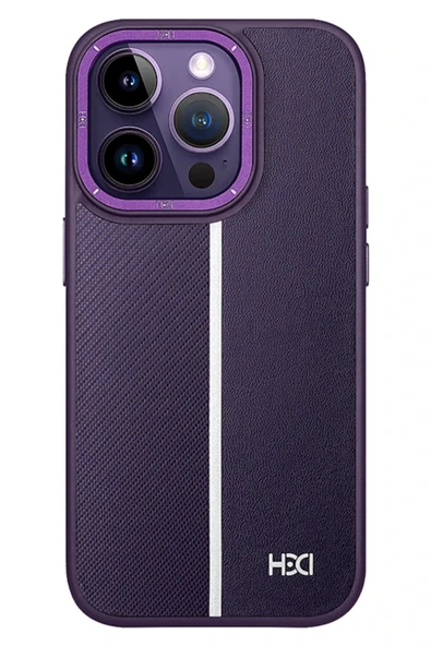 Fuchsia iPhone 13 Pro ile Uyumlu Kılıf HBC-155 Lizbon Kapak - Derin Mor ürün görseli 1