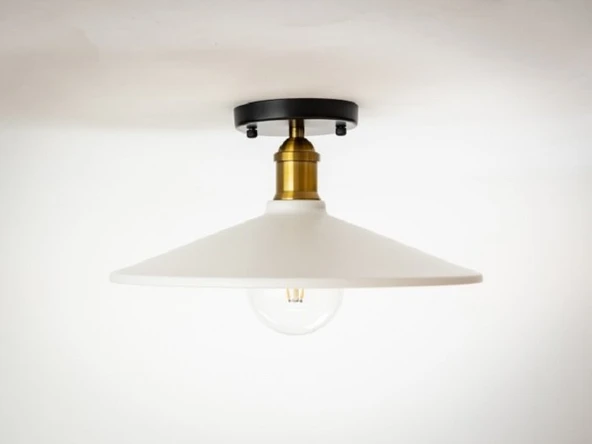 RİOLİGHT RETRO TEKLİ METAL PLOFONYER AVİZE ŞAPKA ÇAPI: 38CM ürün görseli 1