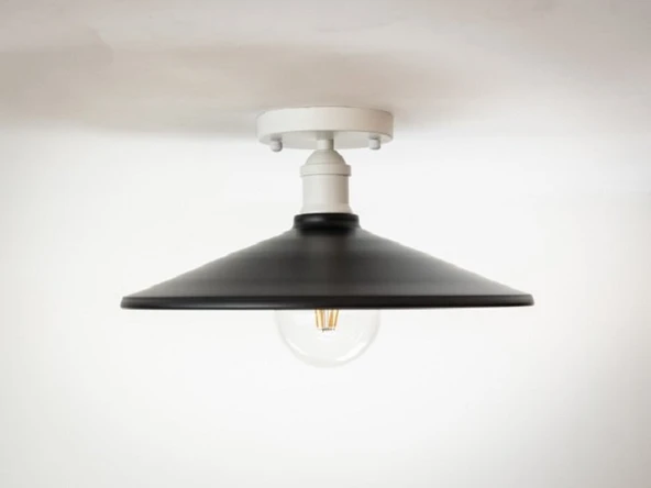 RİOLİGHT RETRO TEKLİ METAL PLOFONYER AVİZE ŞAPKA ÇAPI: 38CM ürün görseli 1