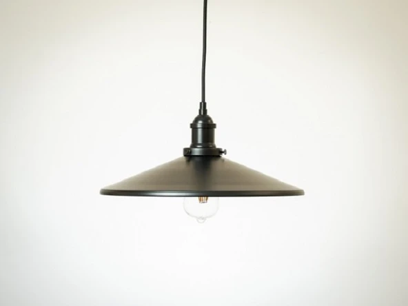 RİOLİGHT RETRO TEKLİ METAL SARKIT AVİZE ŞAPKA ÇAPI: 38CM ürün görseli 1