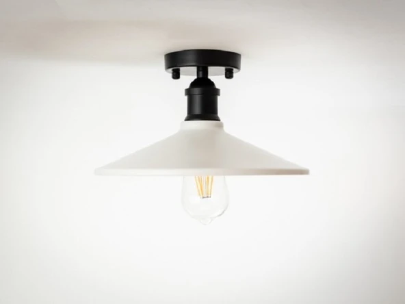 RİOLİGHT RETRO TEKLİ METAL PLOFONYER AVİZE ŞAPKA ÇAPI: 28CM ürün görseli 1