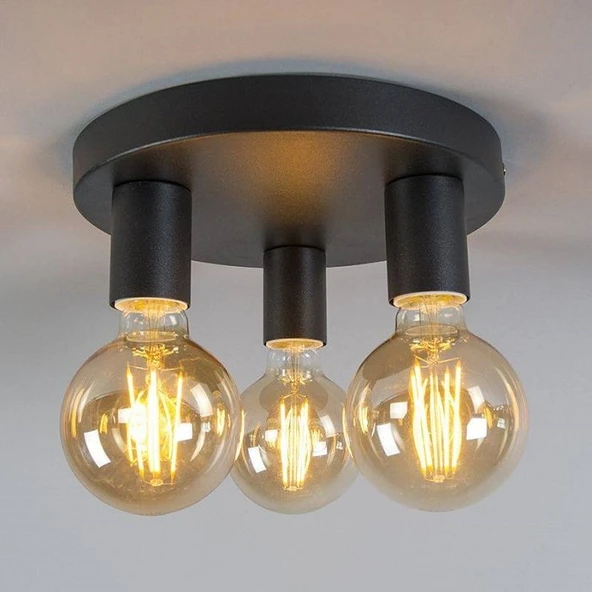 RİOLİGHT MODERN ÜÇLÜ METAL AVİZE ürün görseli 1