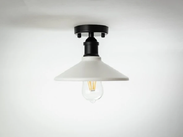 RİOLİGHT  RETRO TEKLİ METAL PLOFONYER AVİZE ŞAPKA ÇAPI: 22CM ürün görseli 1