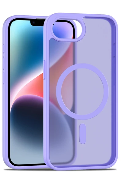 Fuchsia iPhone 16E ile Uyumlu Jota Kablosuz Şarj Özellikli Kapak - Lila ürün görseli 1