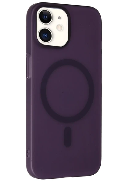 Fuchsia iPhone 11 ile Uyumlu Tuna PC Slim Kablosuz Şarj Özellikli Kapak - Derin Mor ürün görseli 1