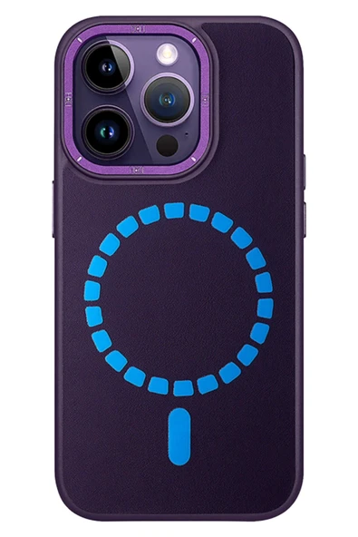 Fuchsia iPhone 14 Pro ile Uyumlu Kılıf HBC-156 Forum Magneticsafe Kapak - Derin Mor ürün görseli 1