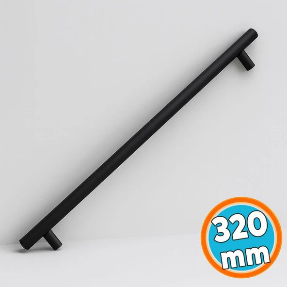 Mobilya Mutfak Çekmece Dolap Dolabı Kulpu Kulbu Kulplar Mat Siyah Metal Kulp 320 mm 320 Cm ürün görseli 1