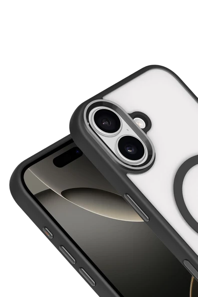 Apple iPhone 17 Terea Magneticsafe Kapak - Siyah - Resim 6