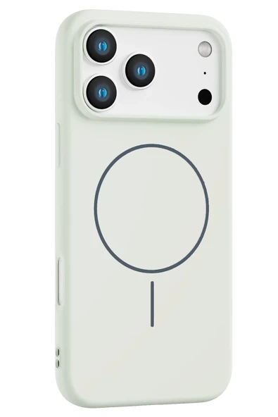 Fuchsia iPhone 17 Pro Max ile Uyumlu Jully Kablosuz Şarj Özellikli Kapak - Beyaz ürün görseli 1