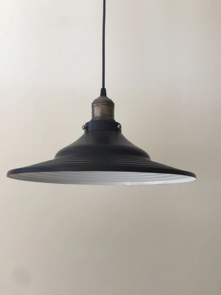 RİOLİGHT RETRO METAL SARKIT AVİZE RUSTİK TEKLİ AVİZE ÇAP: 36 CM - Resim 3