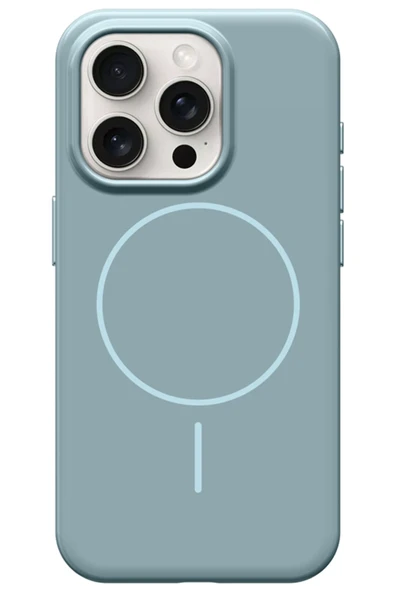 Fuchsia iPhone 14 Pro Max ile Uyumlu HBC-300 Beat Kablosuz Şarj Özellikli Kılıf - Mavi ürün görseli 1