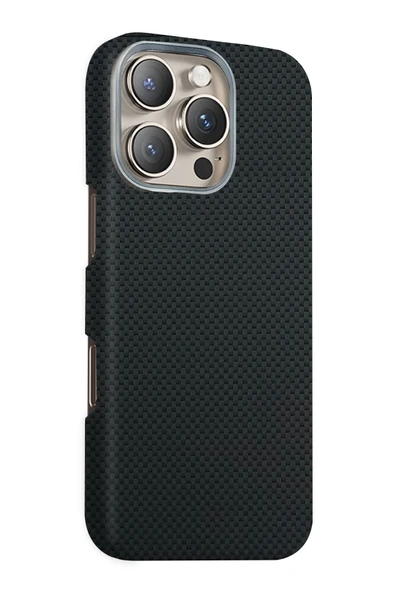 Fuchsia iPhone 16 Pro Max ile Uyumlu Volt Kablosuz Şarj Özellikli Kapak - Siyah 2 ürün görseli 1