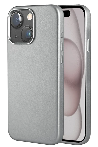 Fuchsia iPhone 14 ile Uyumlu HBC-242 Dividing Kablosuz Şarj Özellikli Kapak - Gri ürün görseli 1