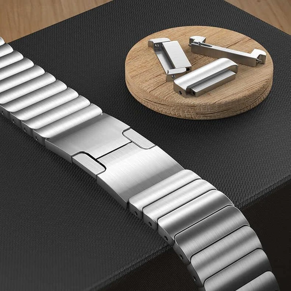 Gear S3 KRD-35 22mm Metal Kordon - Resim 4