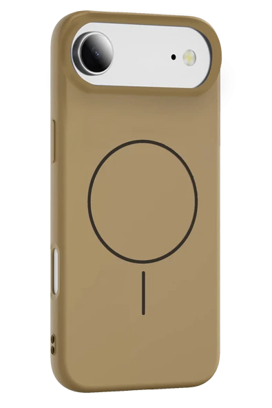 Fuchsia iPhone 17 Air ile Uyumlu Jully Kablosuz Şarj Özellikli Kapak - Çöl Titanyum ürün görseli 1