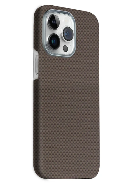 Fuchsia iPhone 15 Pro Max ile Uyumlu Volt Kablosuz Şarj Özellikli Kapak - Kahverengi ürün görseli 1