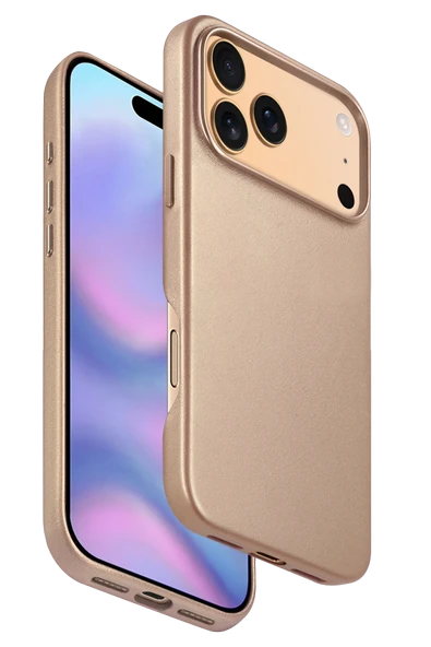 Fuchsia iPhone 17 Pro ile Uyumlu HBC-242 Dividing Kablosuz Şarj Özellikli Kapak - Çöl Titanyum ürün görseli 1