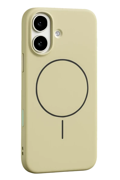 Fuchsia iPhone 17 ile Uyumlu Jully Kablosuz Şarj Özellikli Kapak - Bej ürün görseli 1