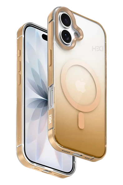 Fuchsia iPhone 17 ile Uyumlu HBC-395 Altai Kablosuz Şarj Özellikli Kapak - Çöl Titanyum ürün görseli 1