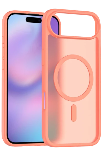 Fuchsia iPhone 17 Air ile Uyumlu Jota Kablosuz Şarj Özellikli Kapak - Turuncu ürün görseli 1