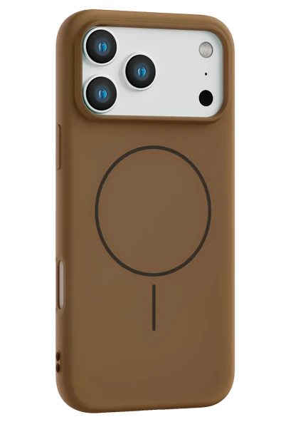 Fuchsia iPhone 17 Pro ile Uyumlu Jully Kablosuz Şarj Özellikli Kapak - Kahverengi ürün görseli 1