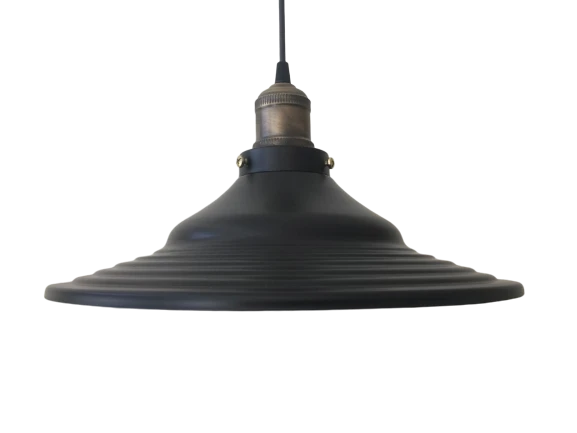 RİOLİGHT RETRO METAL SARKIT AVİZE RUSTİK TEKLİ AVİZE ÇAP: 36 CM - Resim 2