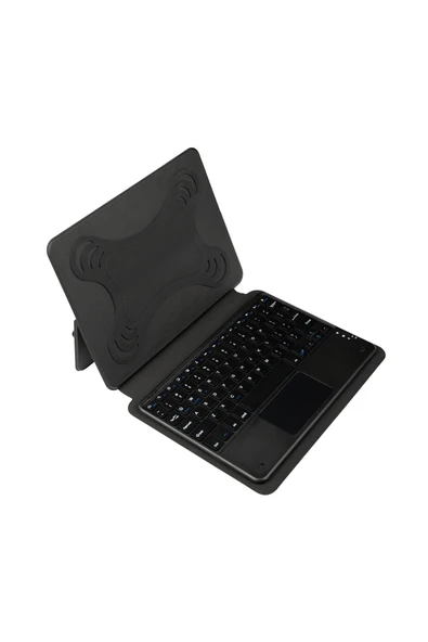 Fuchsia Savvy Keyboard Tab S9 FE Plus Bluetooh Bağlantılı Standlı Klavyeli Tablet Kılıfı ürün görseli 1