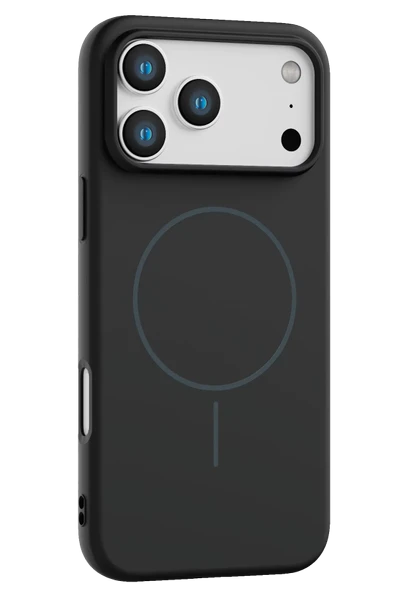 Fuchsia iPhone 17 Pro ile Uyumlu Jully Kablosuz Şarj Özellikli Kapak - Siyah ürün görseli 1
